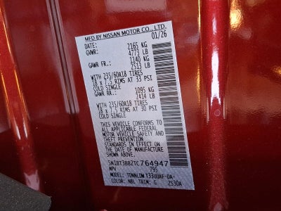 2026 Nissan Rogue 2026.5 AWD SV