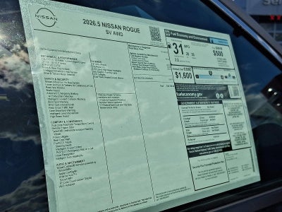 2026 Nissan Rogue SV