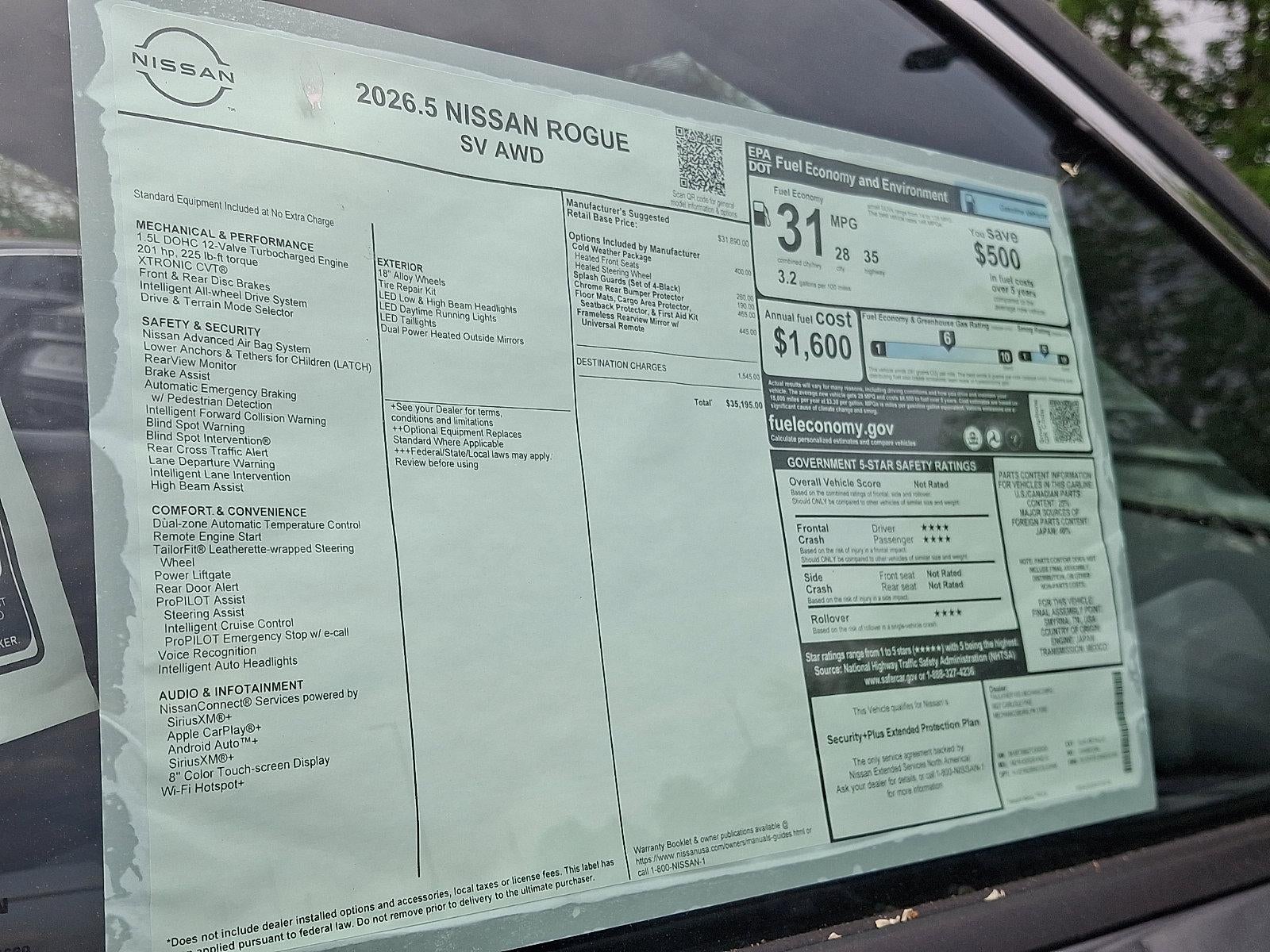2026 Nissan Rogue 2026.5 AWD SV