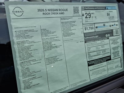 2026 Nissan Rogue Rock Creek®