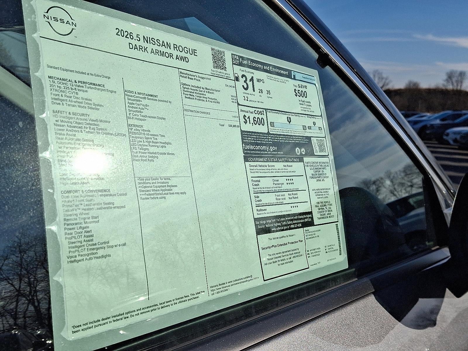 2026 Nissan Rogue 2026.5 AWD Dark Armor