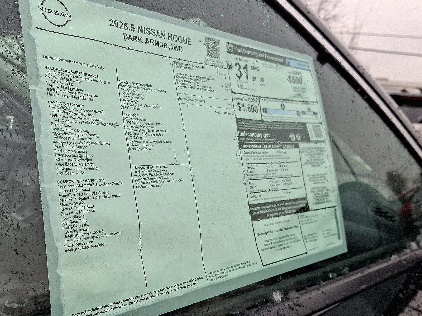 2026 Nissan Rogue 2026.5 AWD Dark Armor