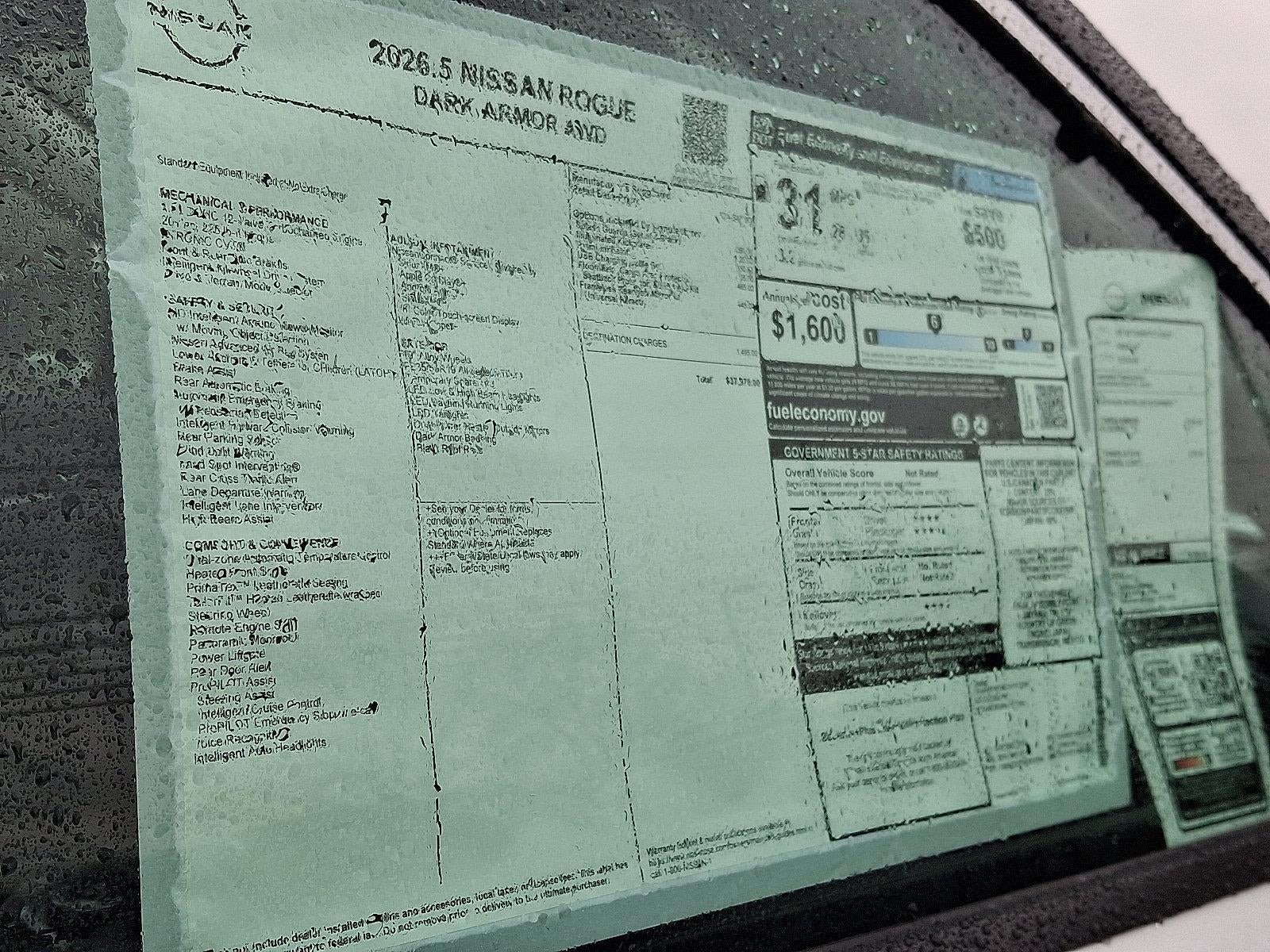 2026 Nissan Rogue 2026.5 AWD Dark Armor