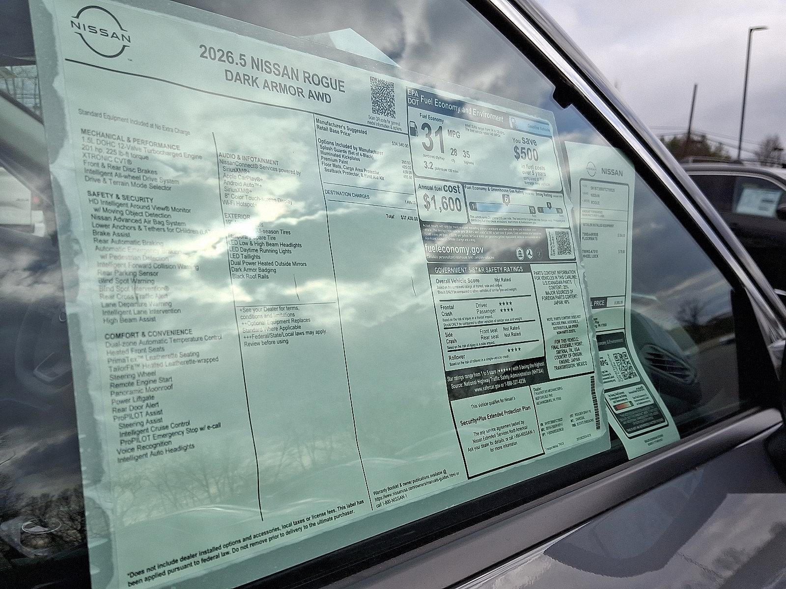 2026 Nissan Rogue 2026.5 AWD Dark Armor