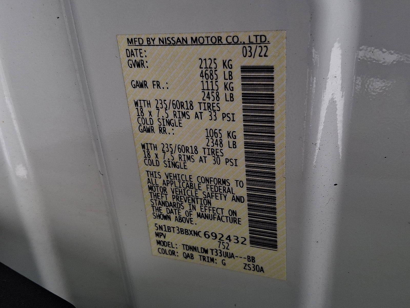 2022 Nissan Rogue SV