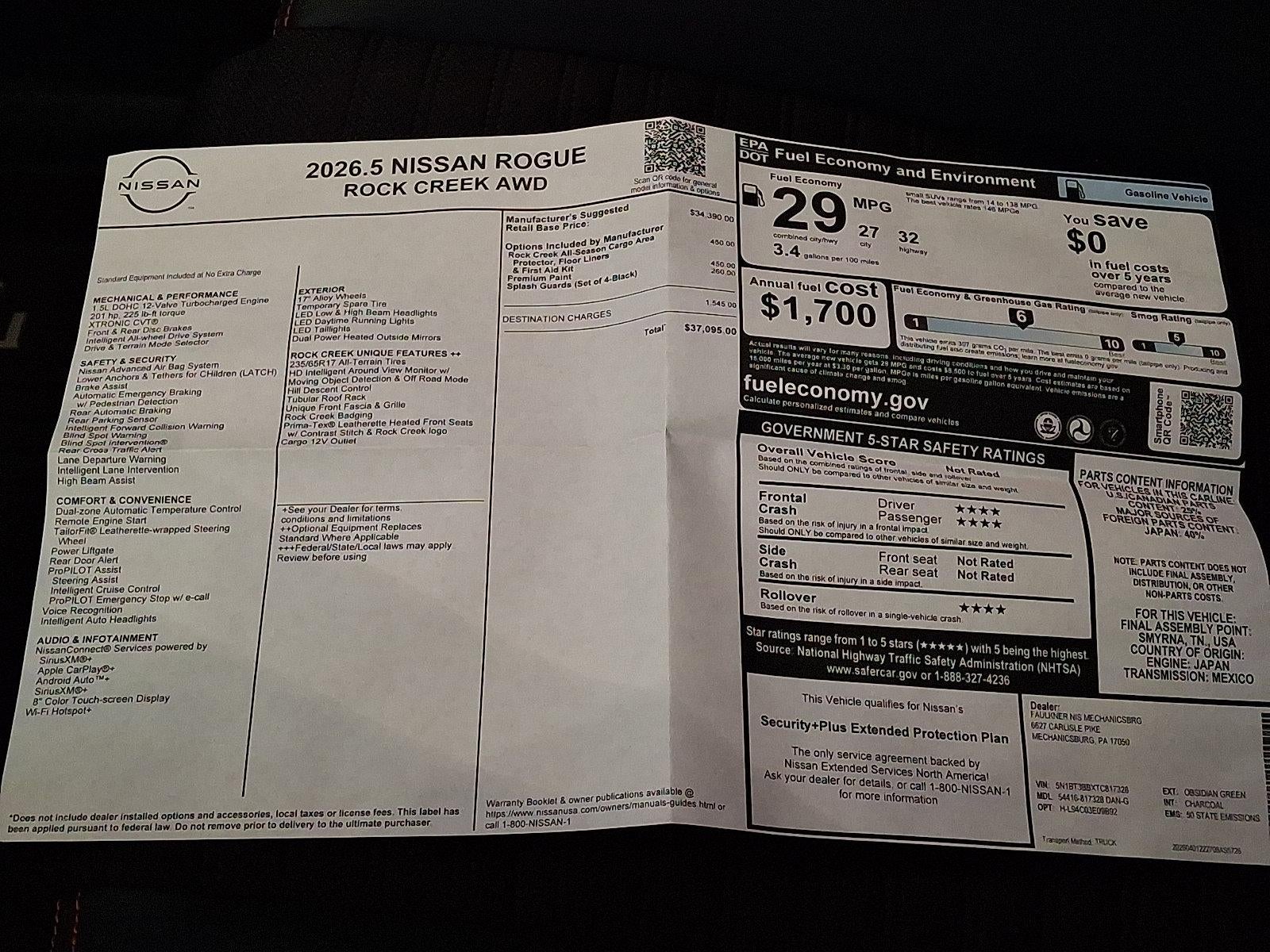 2026 Nissan Rogue Rock Creek®
