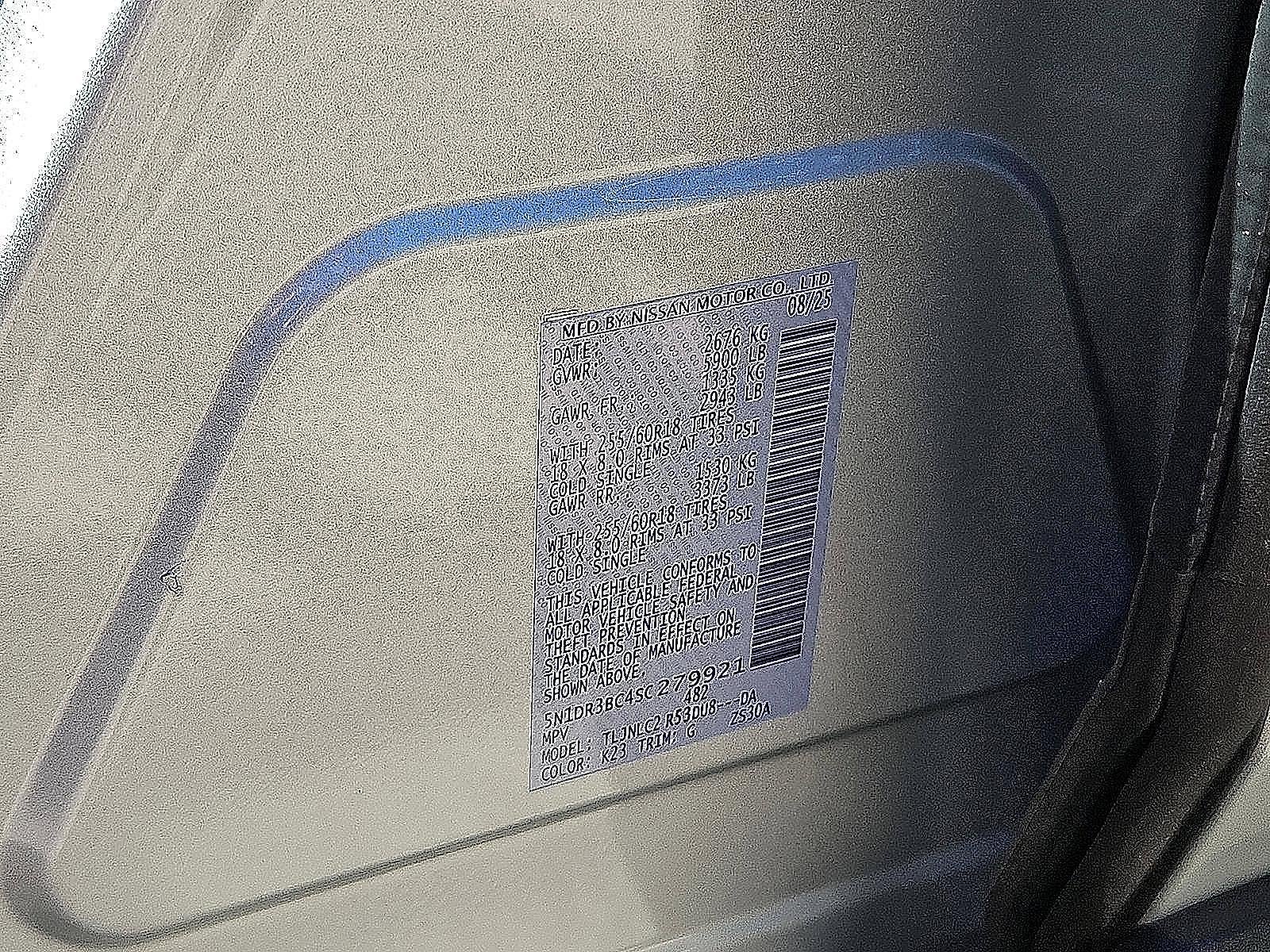 2025 Nissan Pathfinder SV 4WD