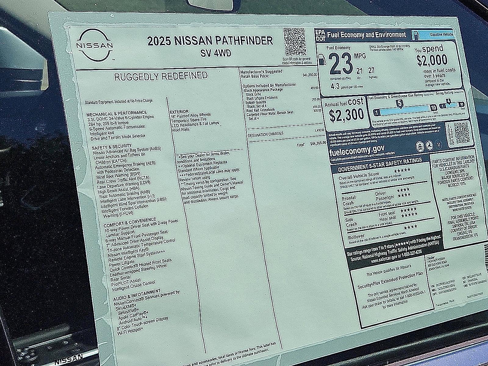 2025 Nissan Pathfinder SV 4WD