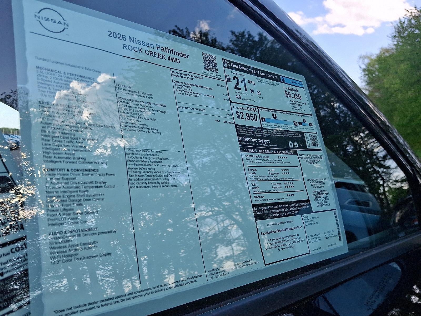 2026 Nissan Pathfinder Rock Creek®
