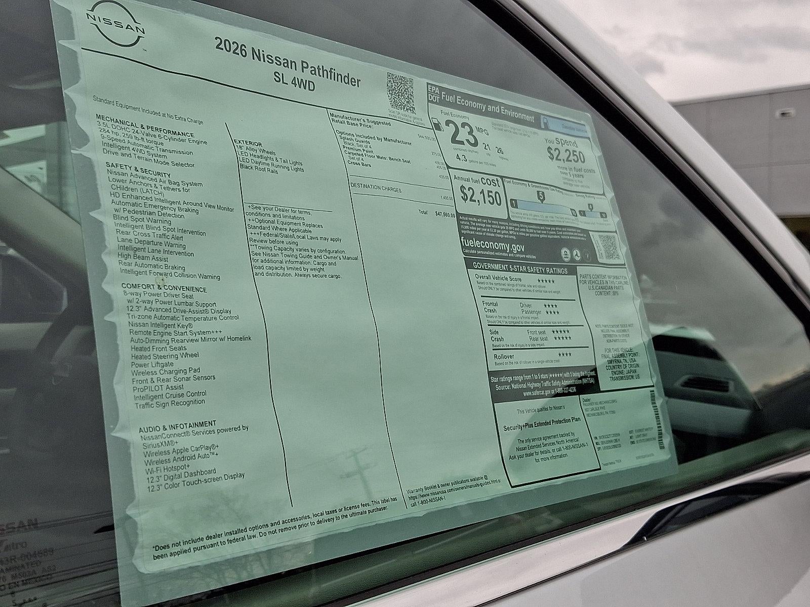 2026 Nissan Pathfinder SL