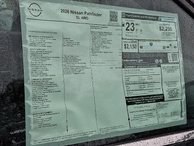 2026 Nissan Pathfinder SL 4WD