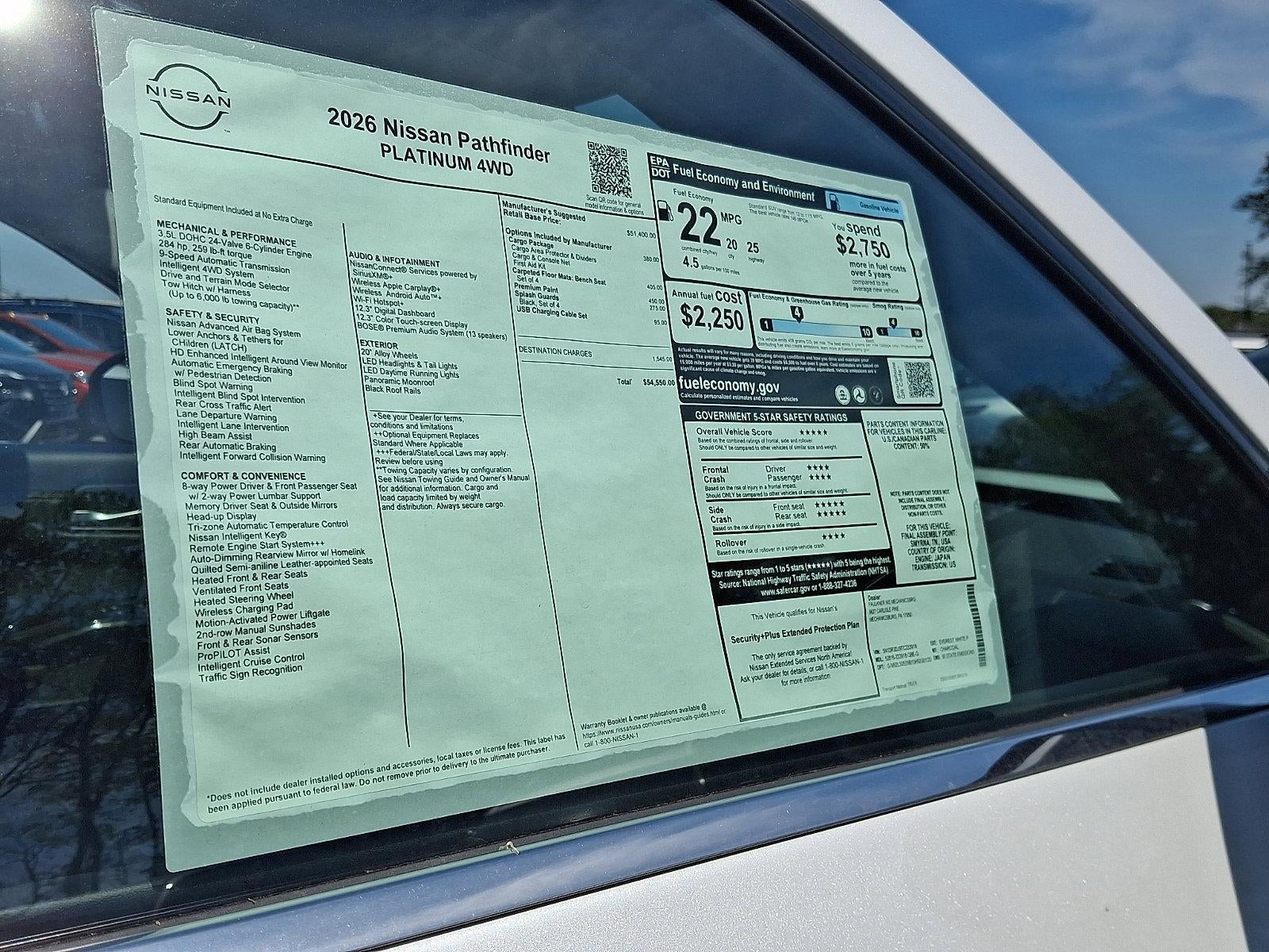 2026 Nissan Pathfinder Platinum