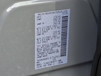 2026 Nissan Pathfinder Platinum