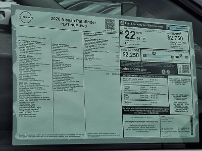 2026 Nissan Pathfinder Platinum