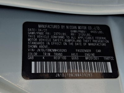 2021 Nissan Rogue Sport AWD SV