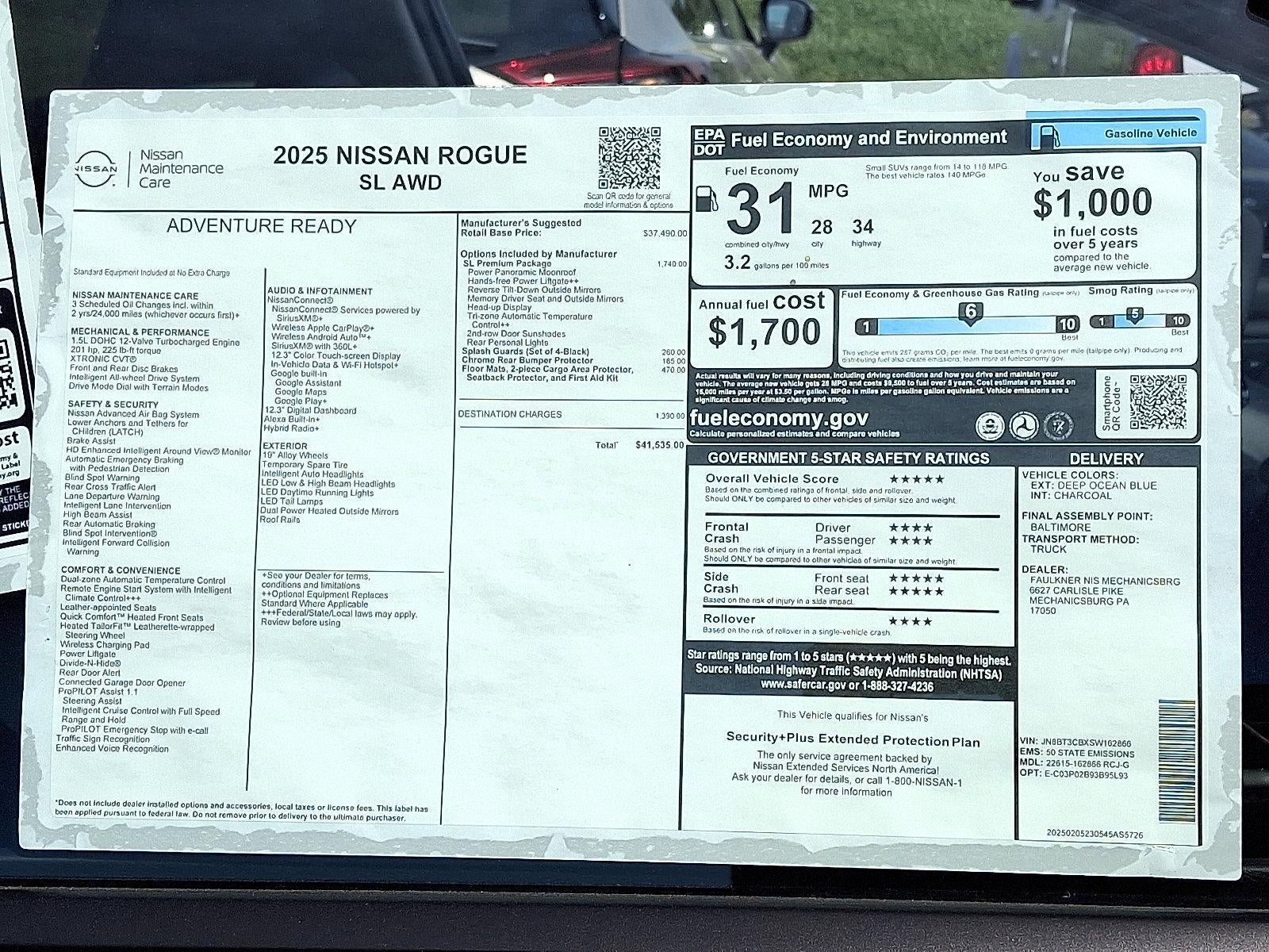 2025 Nissan Rogue AWD SL