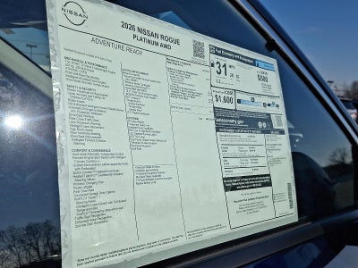 2026 Nissan Rogue Platinum