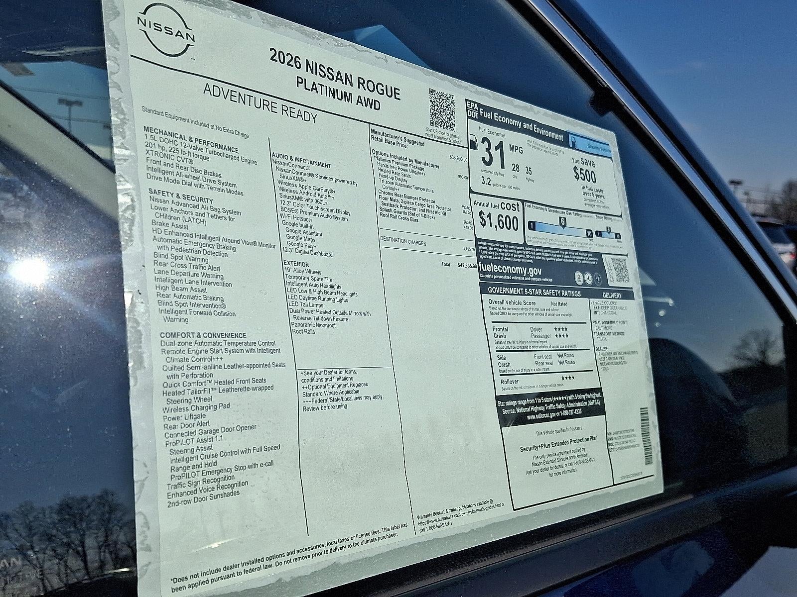 2026 Nissan Rogue Platinum