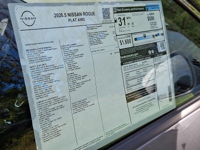 2026 Nissan Rogue Platinum