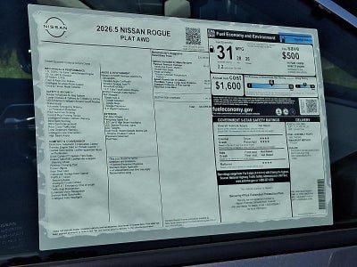 2026 Nissan Rogue Platinum