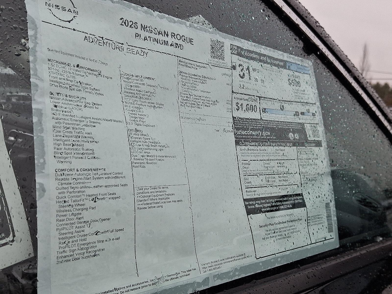 2026 Nissan Rogue Platinum