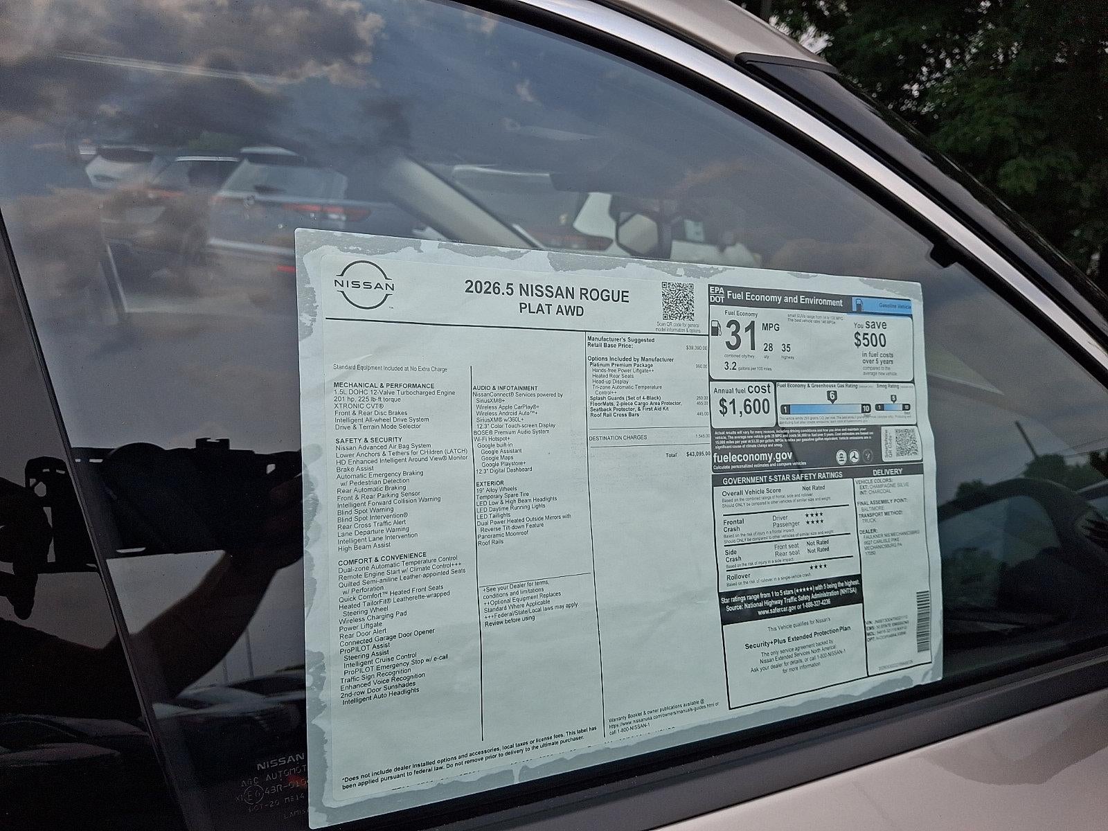 2026 Nissan Rogue Platinum