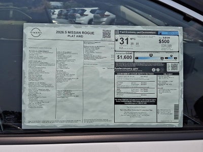 2026 Nissan Rogue Platinum