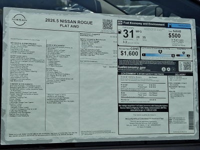 2026 Nissan Rogue Platinum