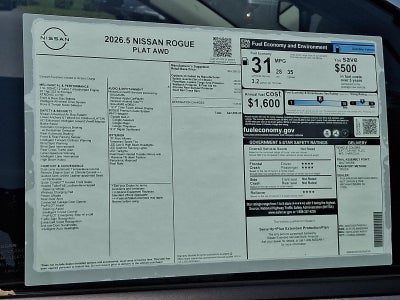 2026 Nissan Rogue Platinum