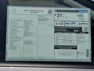 2026 Nissan Rogue Platinum