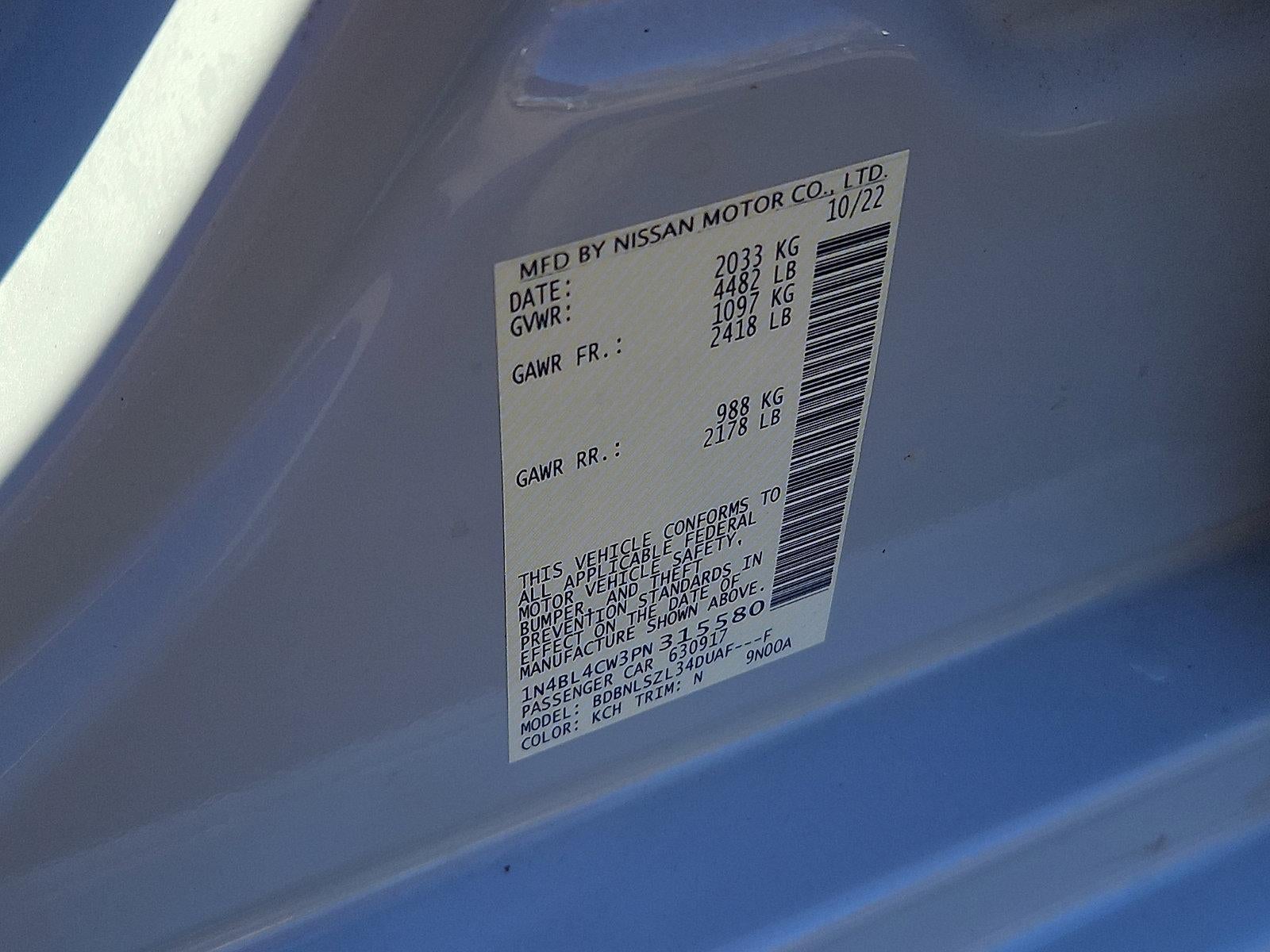 2023 Nissan Altima SR