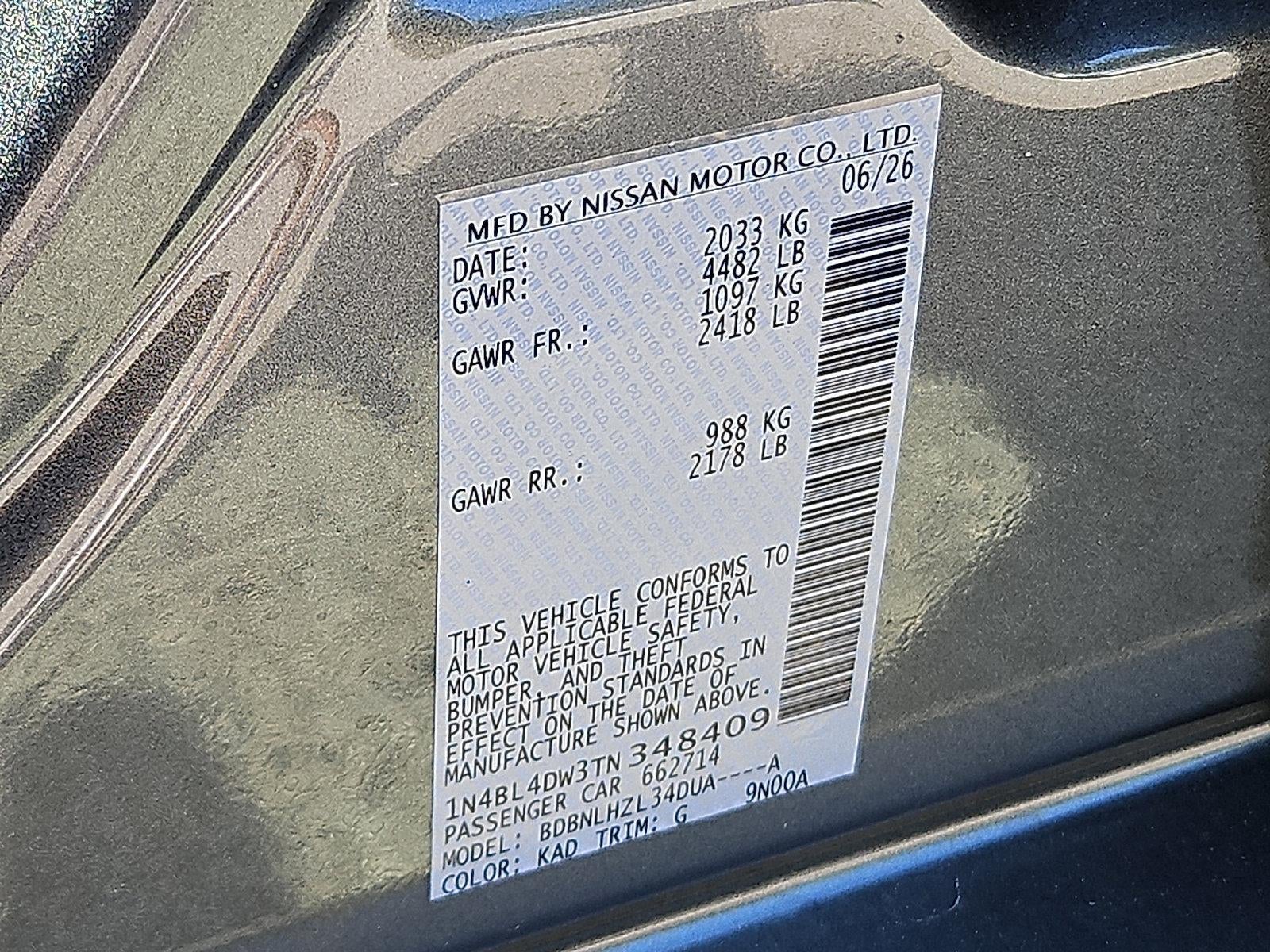 2026 Nissan Altima SV