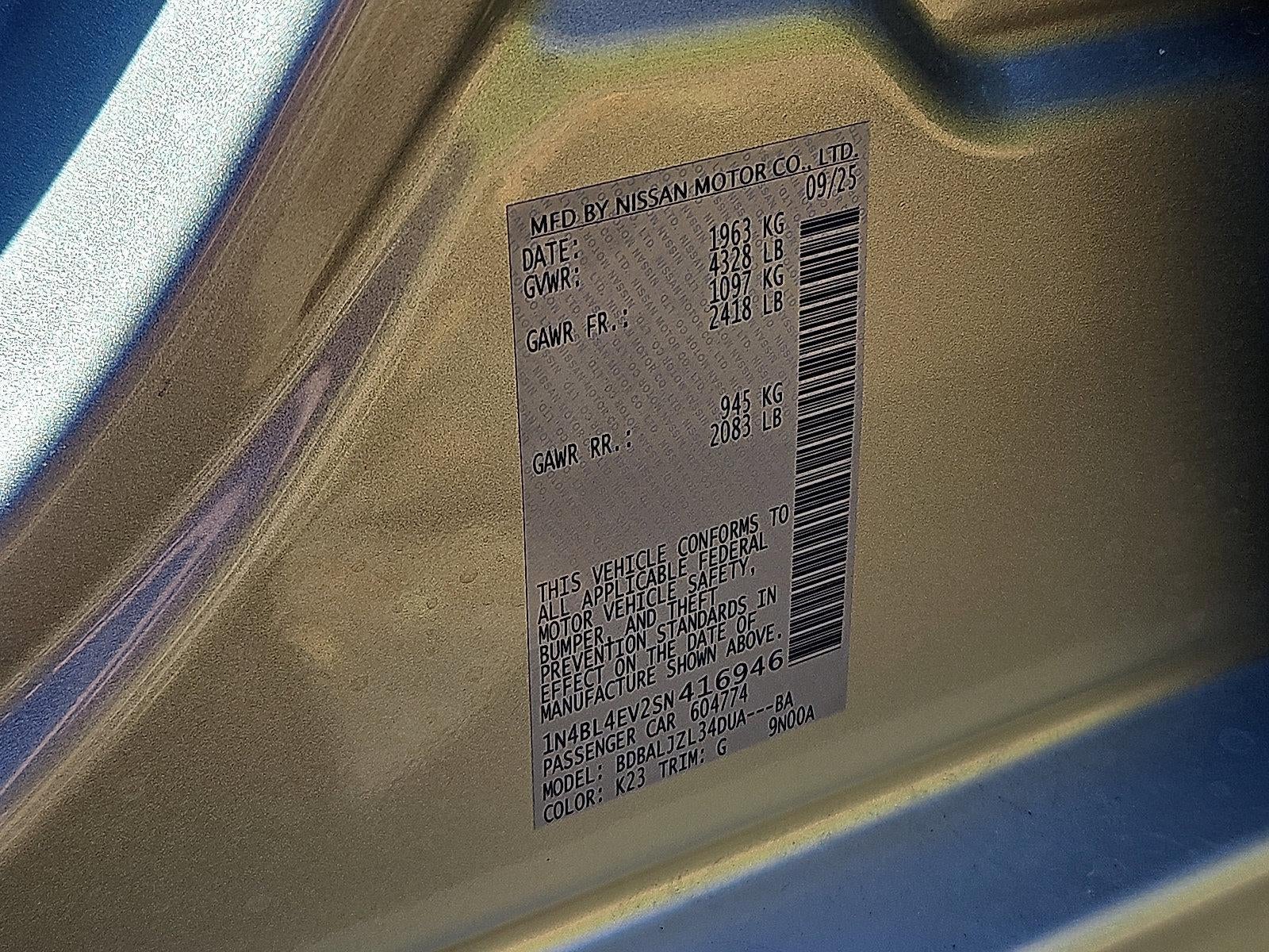 2025 Nissan Altima SL