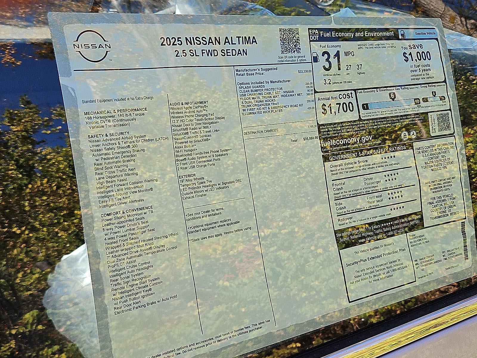 2025 Nissan Altima SL