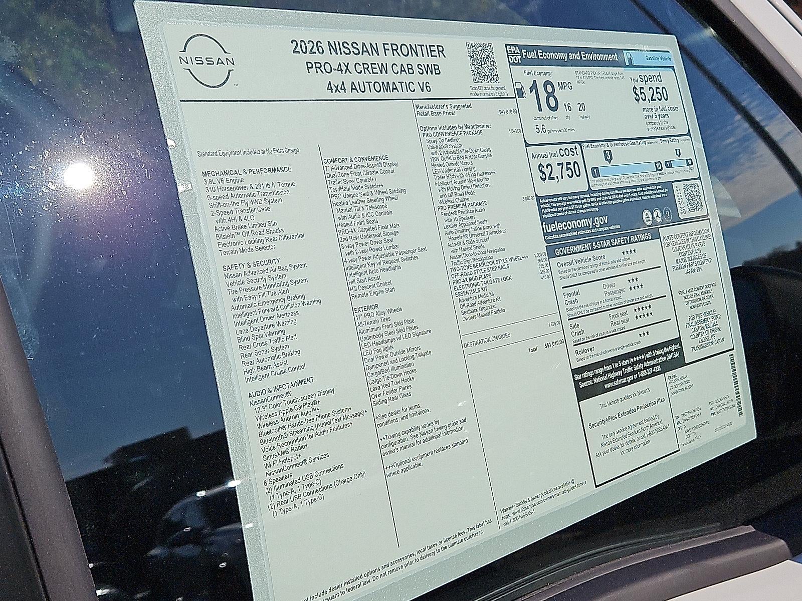 2026 Nissan Frontier Crew Cab PRO-4X®