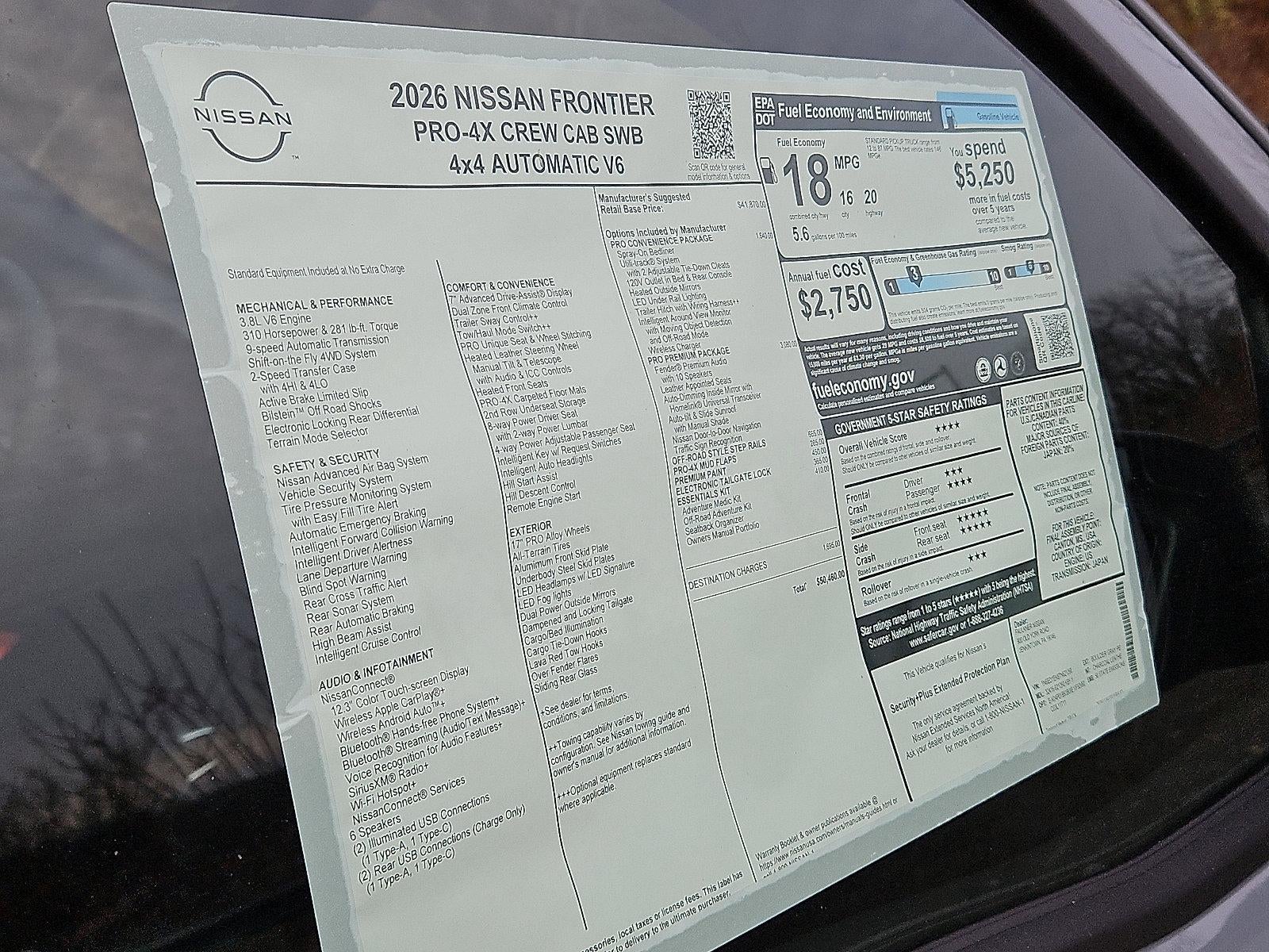 2026 Nissan Frontier Crew Cab PRO-4X®