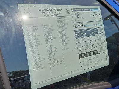 2026 Nissan Frontier Crew Cab PRO-4X®