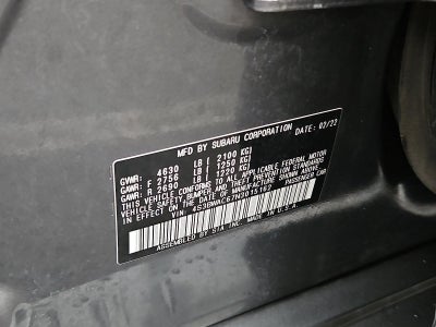 2022 Subaru Legacy Premium CVT
