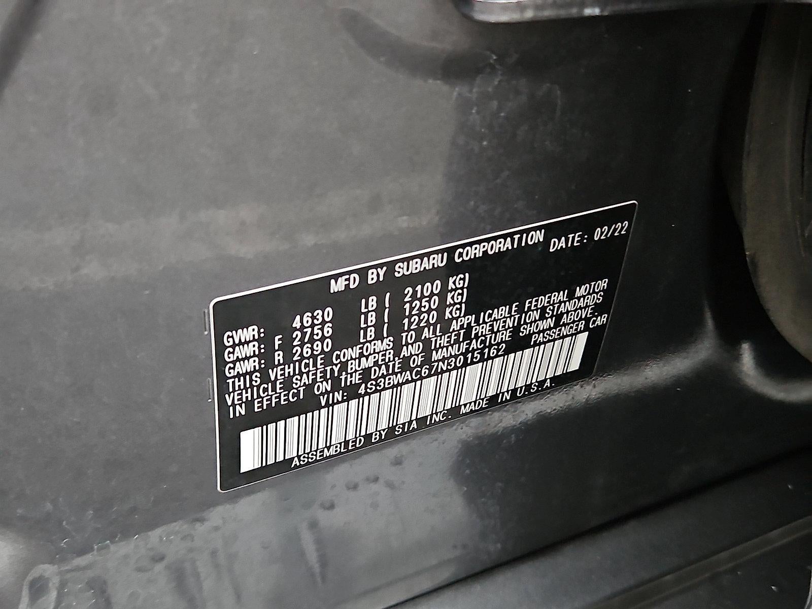 2022 Subaru Legacy Premium CVT