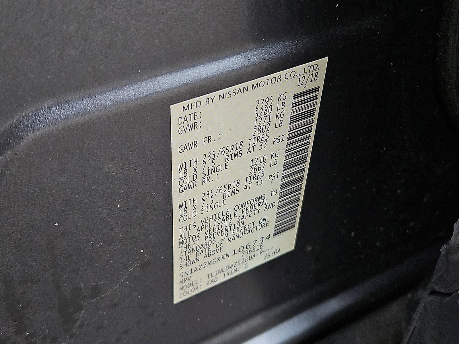 2019 Nissan Murano SV