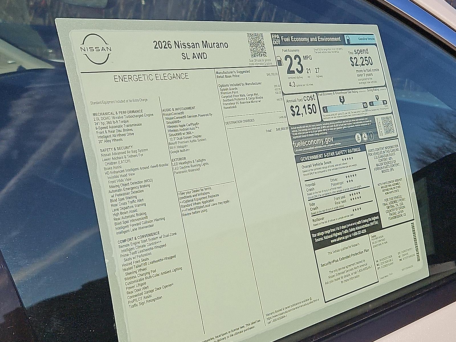 2026 Nissan Murano SL