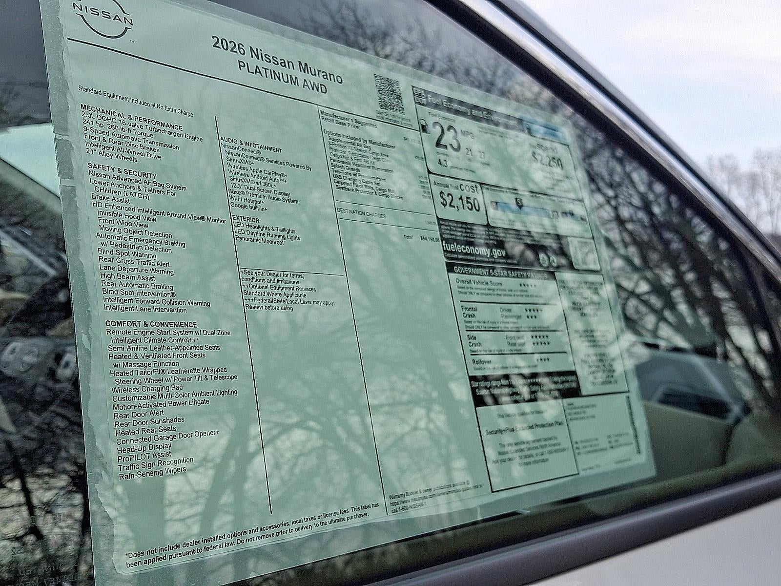2026 Nissan Murano Platinum