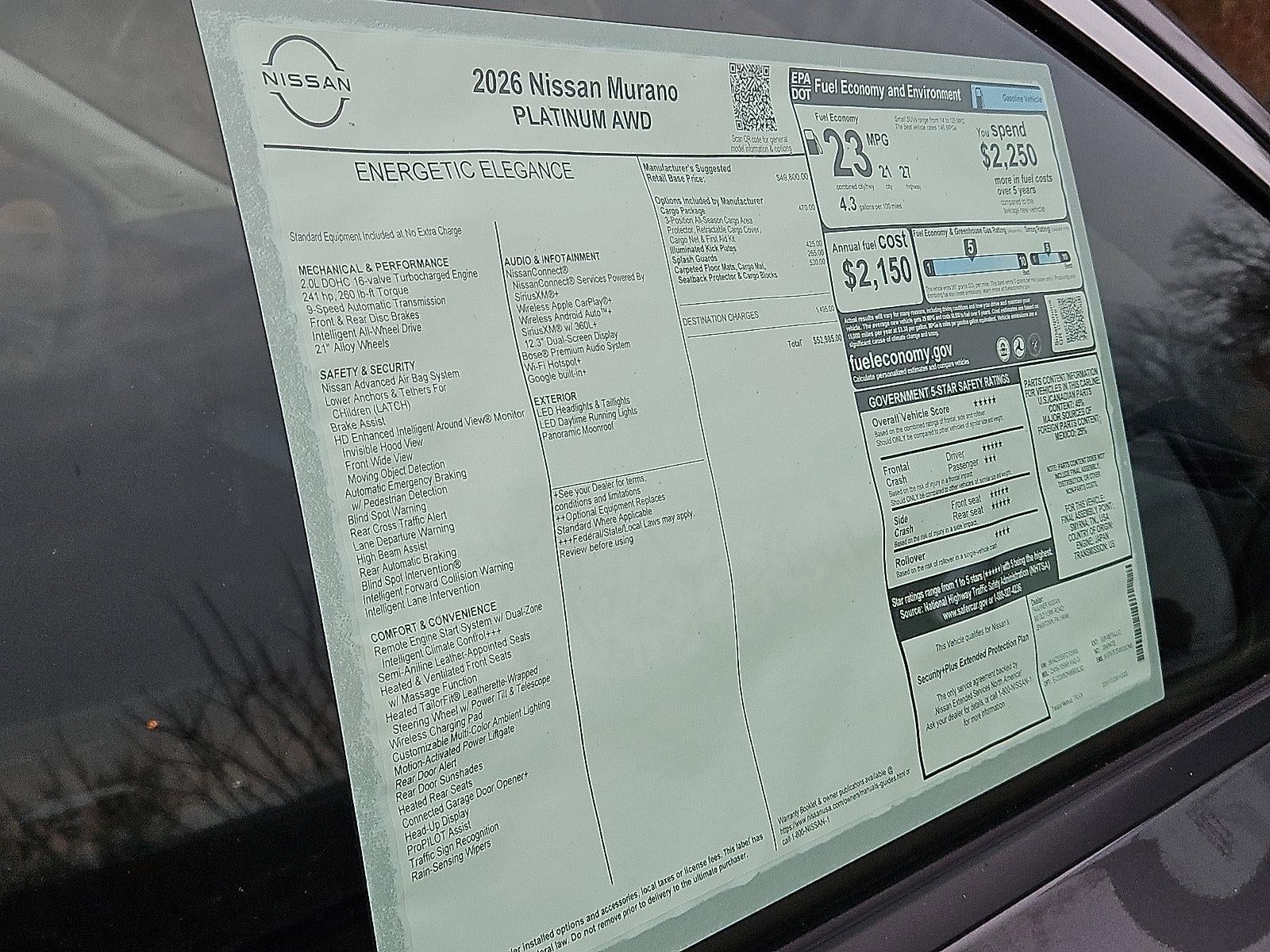 2026 Nissan Murano Platinum