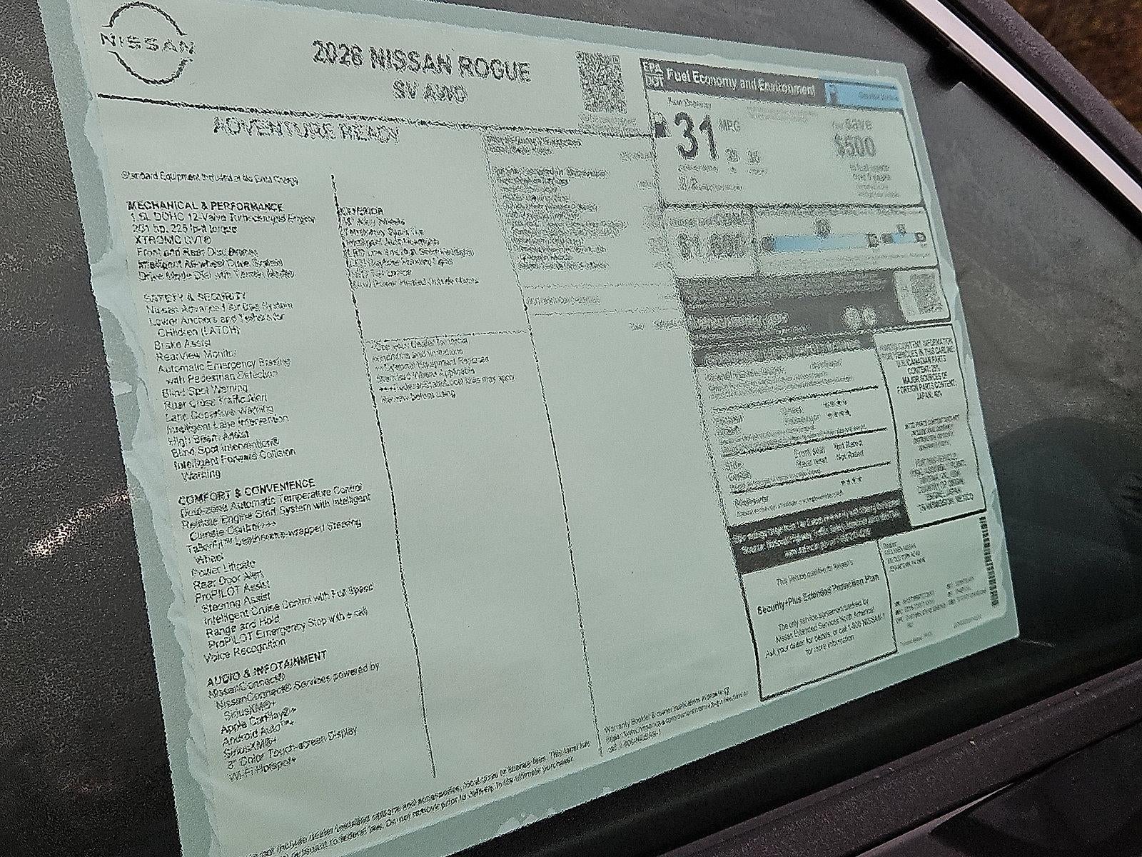 2026 Nissan Rogue SV