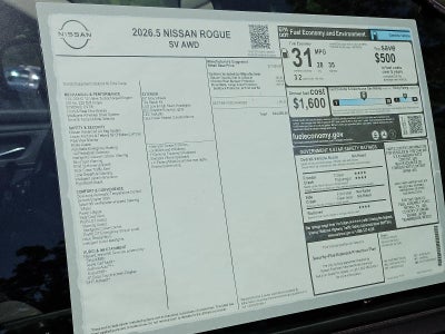 2026 Nissan Rogue SV