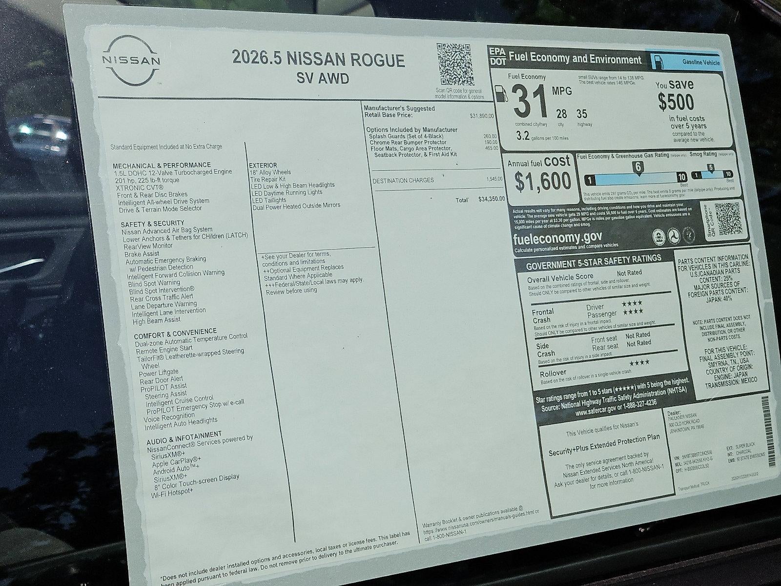 2026 Nissan Rogue SV