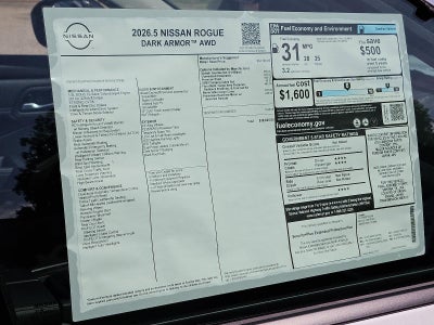 2026 Nissan Rogue Dark Armor™