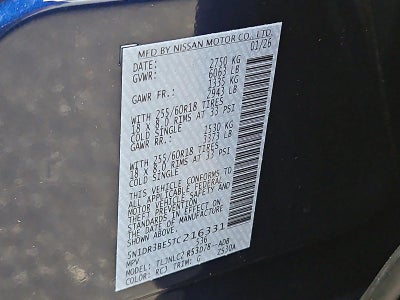 2026 Nissan Pathfinder SV