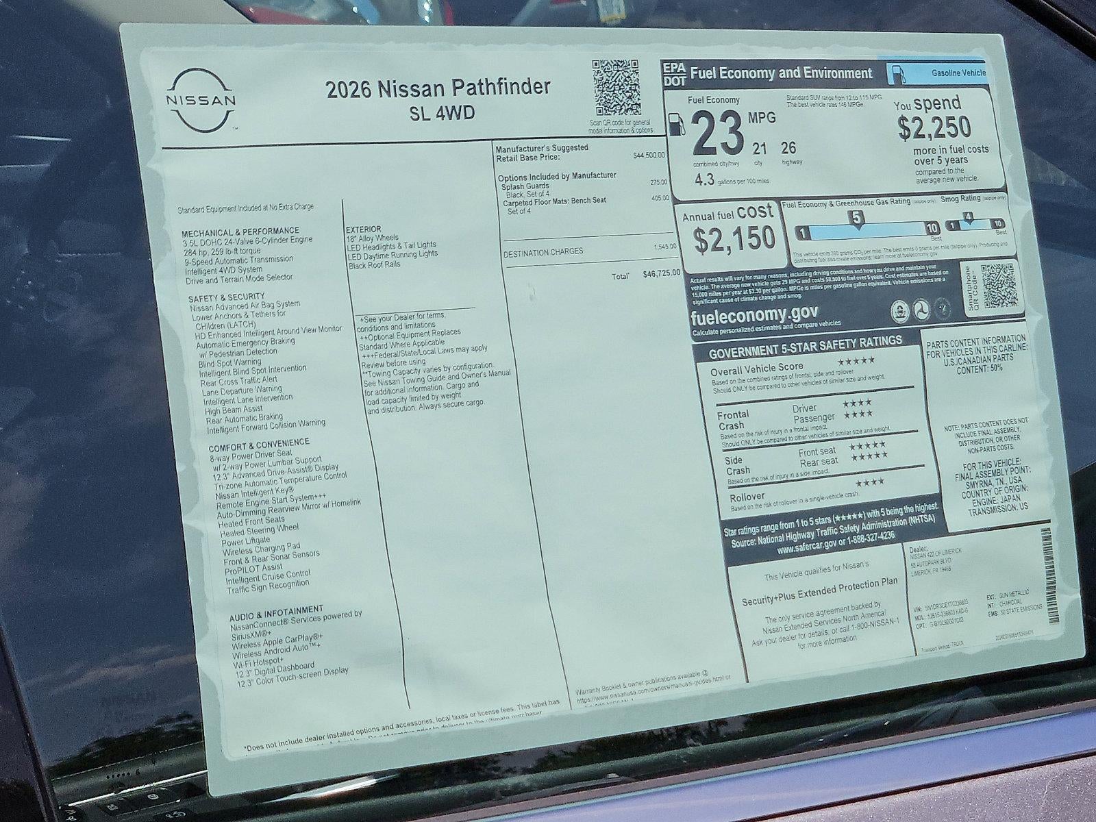 2026 Nissan Pathfinder SL
