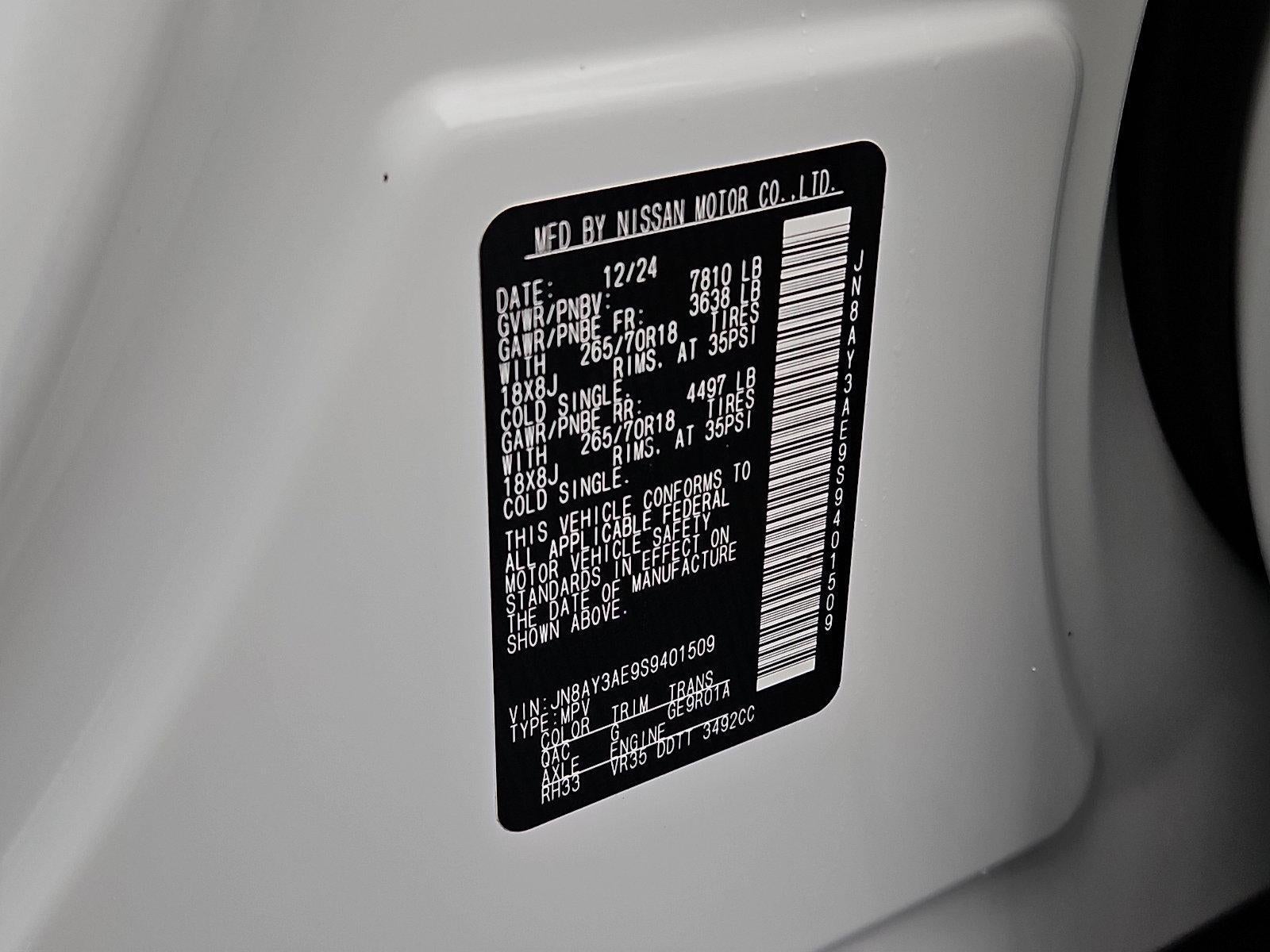 2025 Nissan Armada SV